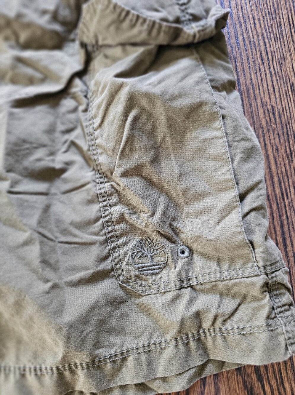 Timberland Olive Green Hiking Cargo Swimming Trunk Shorts Size Mens Large - Picture 4 of 9
